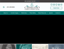 Tablet Screenshot of castellanocosmeticsurgery.com